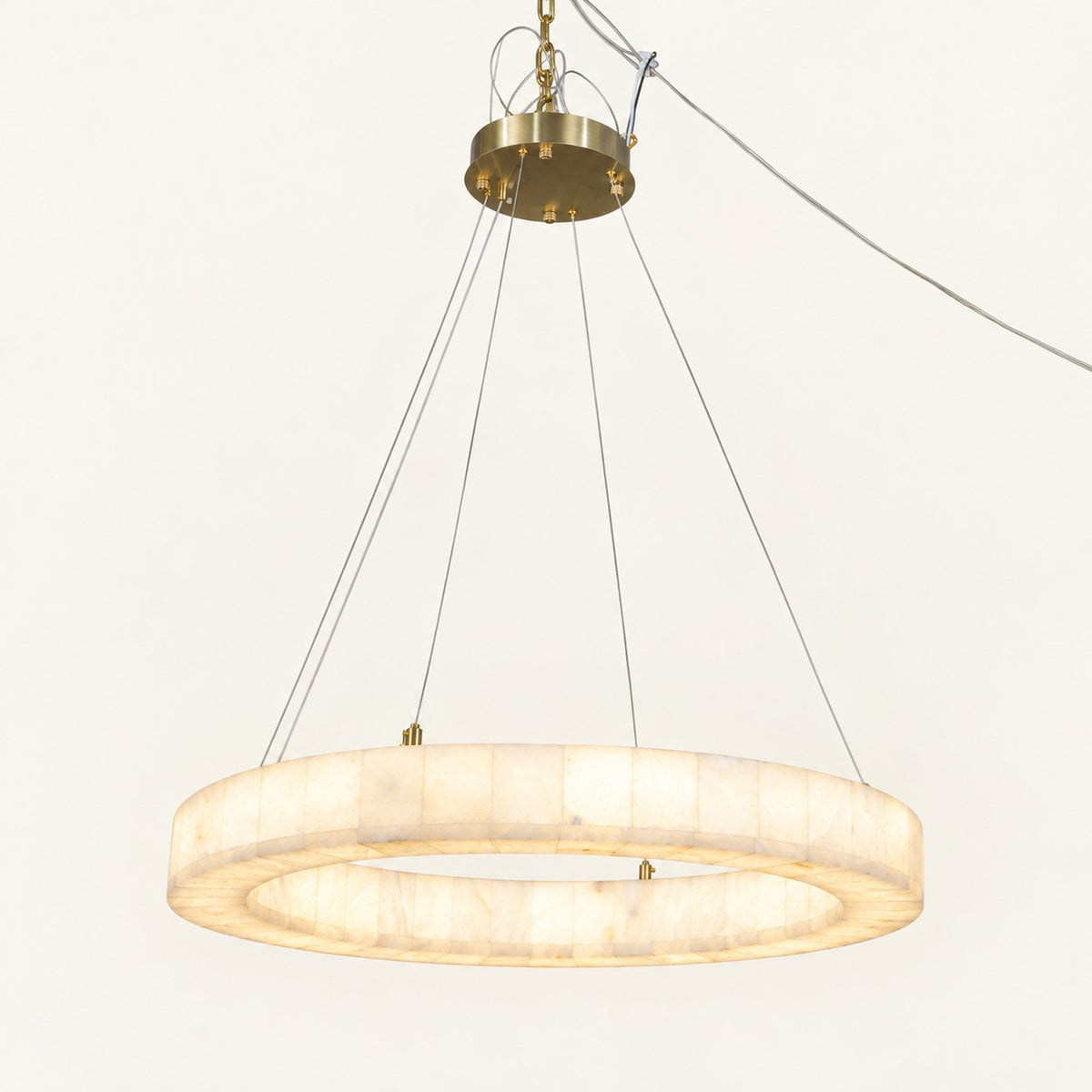 Alabaster Ring LED Chandelier