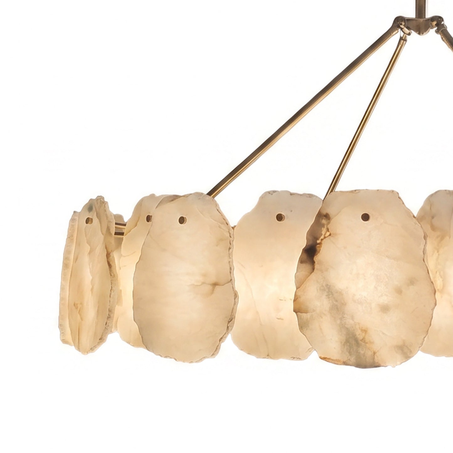 Round Alabaster Chandelier