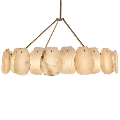 Round Alabaster Chandelier