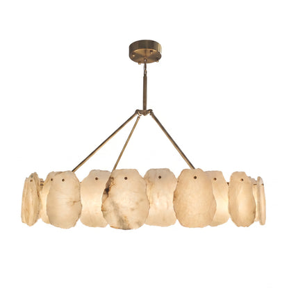 Round Alabaster Chandelier
