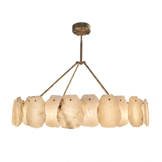 Round Alabaster Chandelier