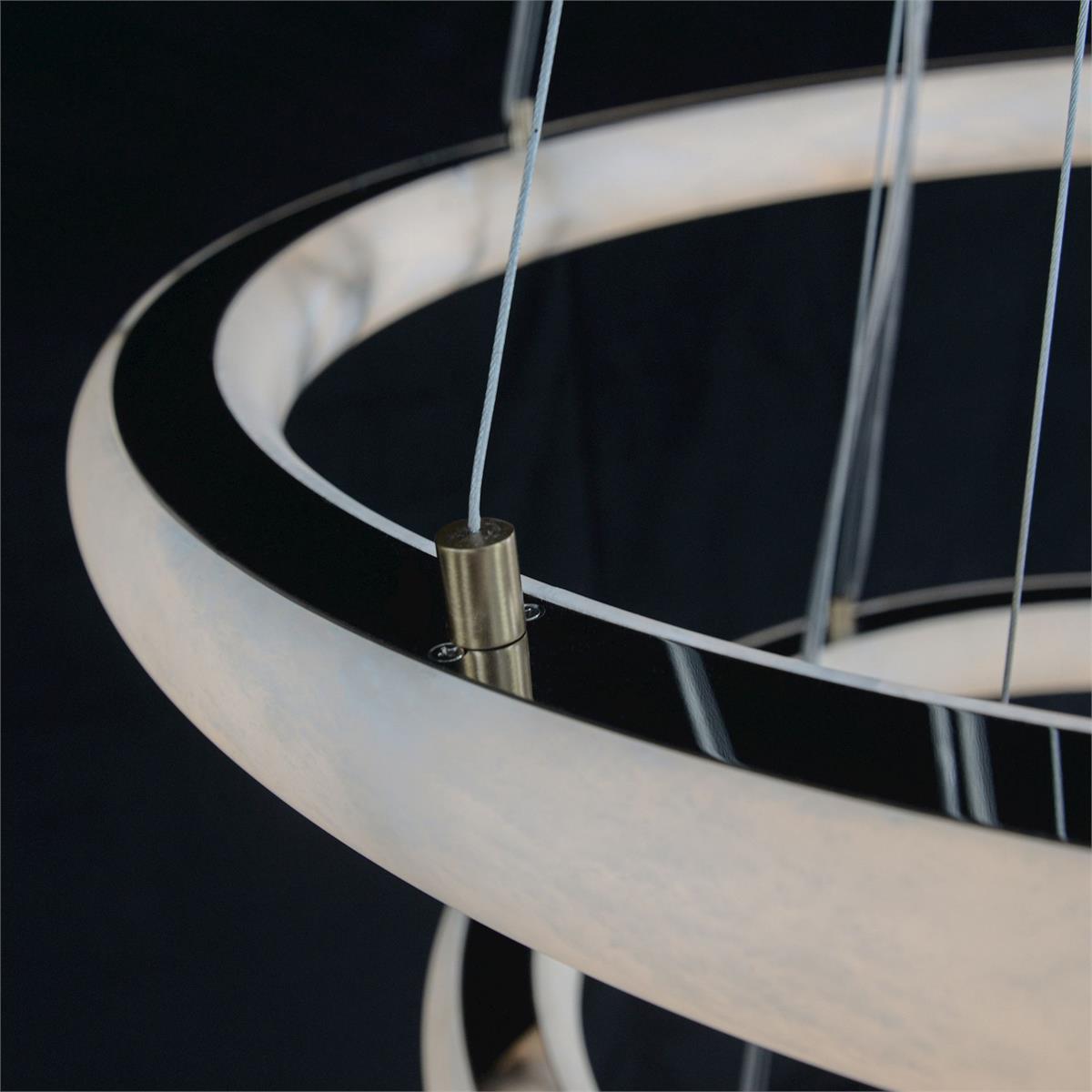 Luca Luxury Alabaster Tiered Chandelier
