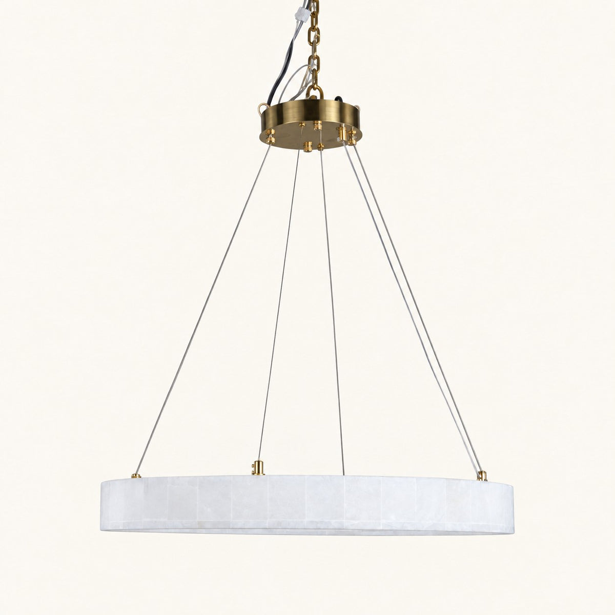 Alabaster Ring LED Chandelier