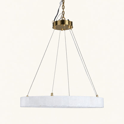 Alabaster Ring LED Chandelier
