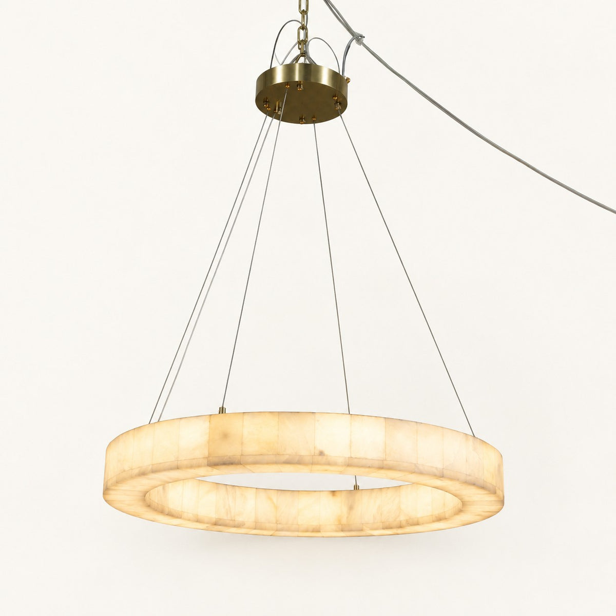 Alabaster Ring LED Chandelier