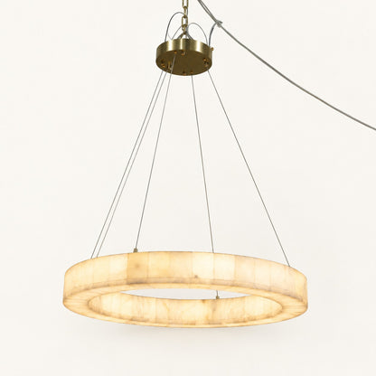 Alabaster Ring LED Chandelier