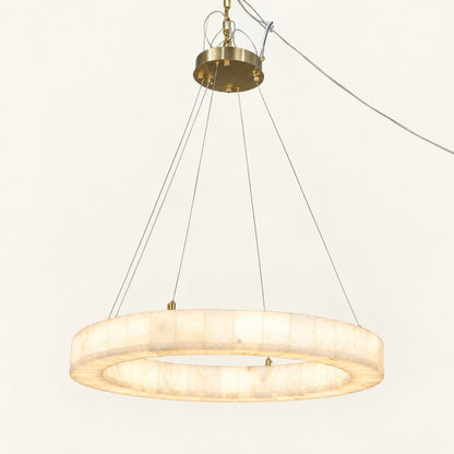 Alabaster Ring LED Chandelier