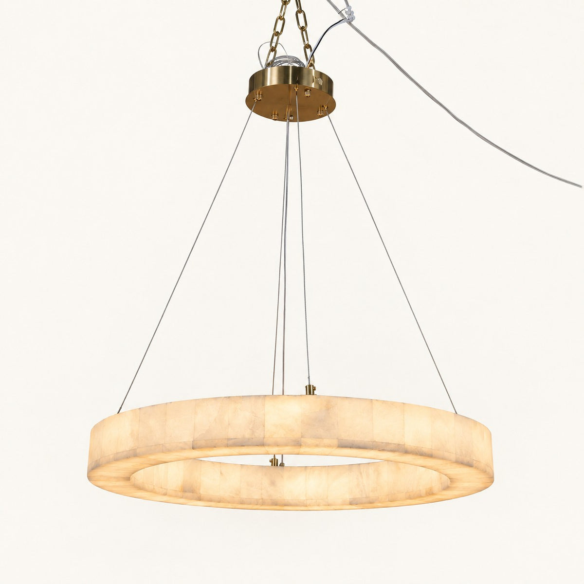 Alabaster Ring LED Chandelier
