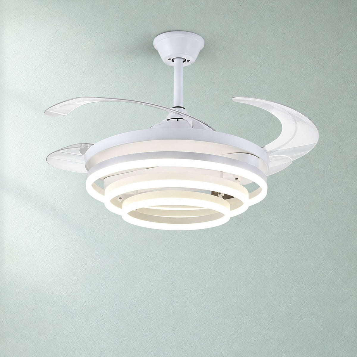 Torvenne Modern 4-Blade Ceiling Fan with Light