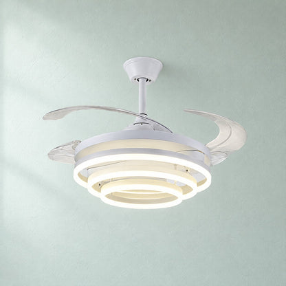 Torvenne Modern 4-Blade Ceiling Fan with Light