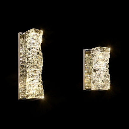Irregular Crystal Block Wall Sconce Light
