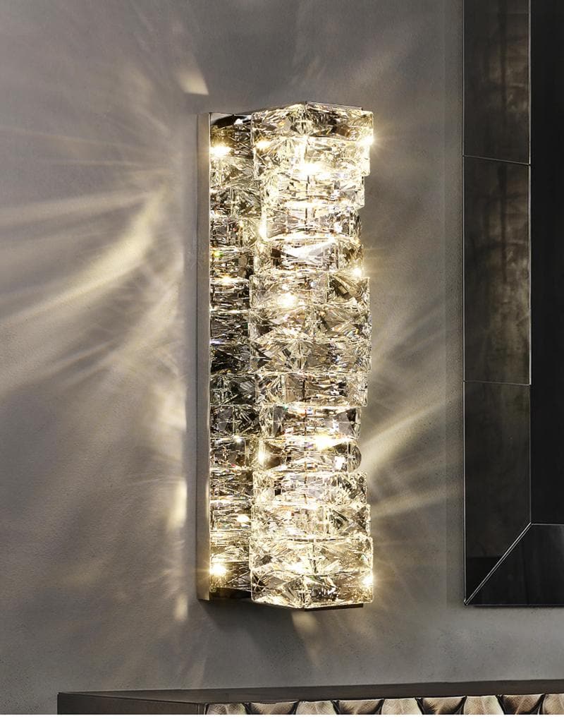 Irregular Crystal Block Wall Sconce Light