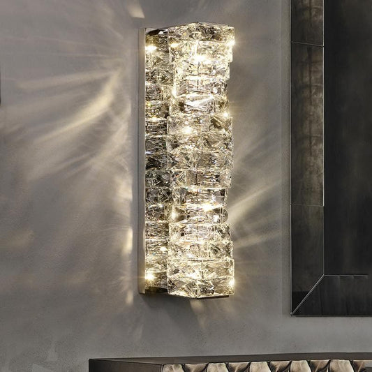 Irregular Crystal Block Wall Sconce Light