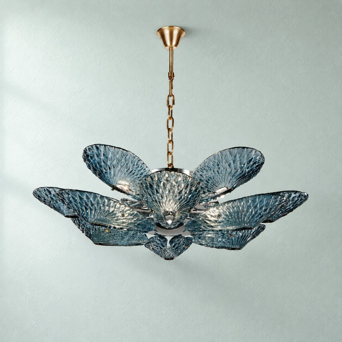 Torvenne 12-Light Floral Murano Glass Chandelier