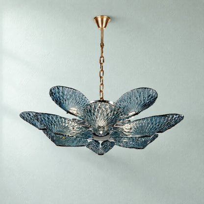 Torvenne 12-Light Floral Murano Glass Chandelier