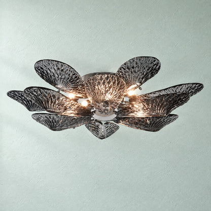 Torvenne 12-Light Floral Murano Glass Chandelier