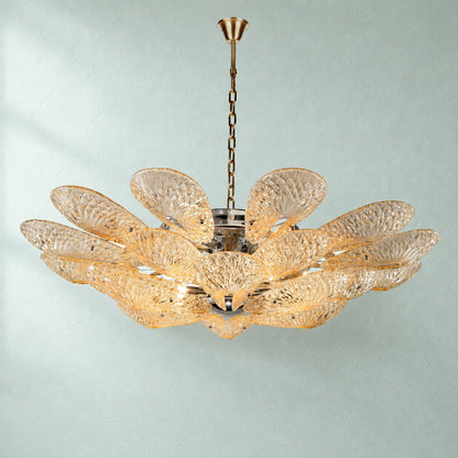 Torvenne 12-Light Floral Murano Glass Chandelier