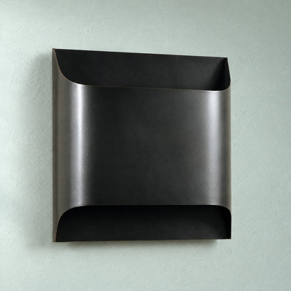 Brass Wall Sconce, Sculpted Design