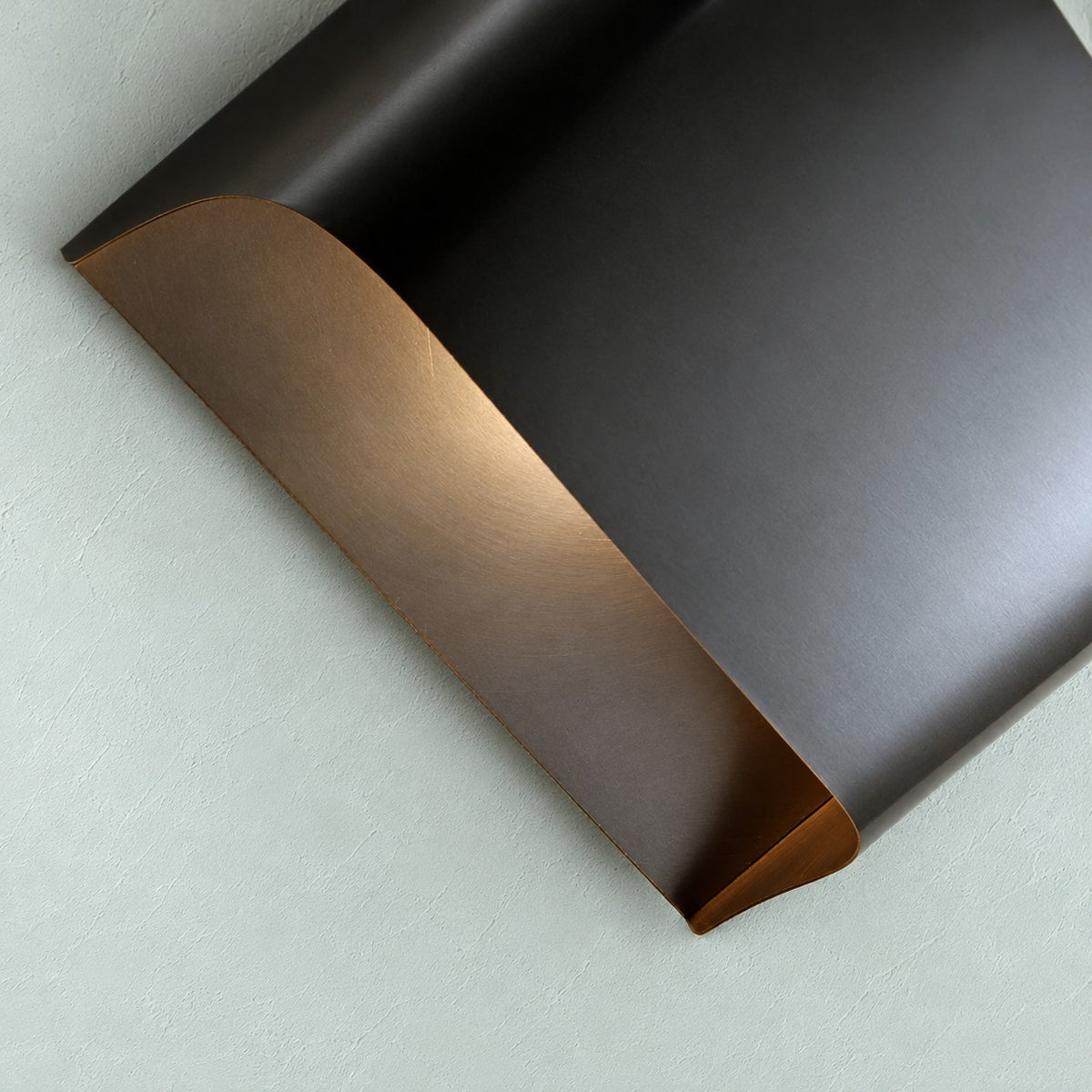 Brass Wall Sconce, Sculpted Design