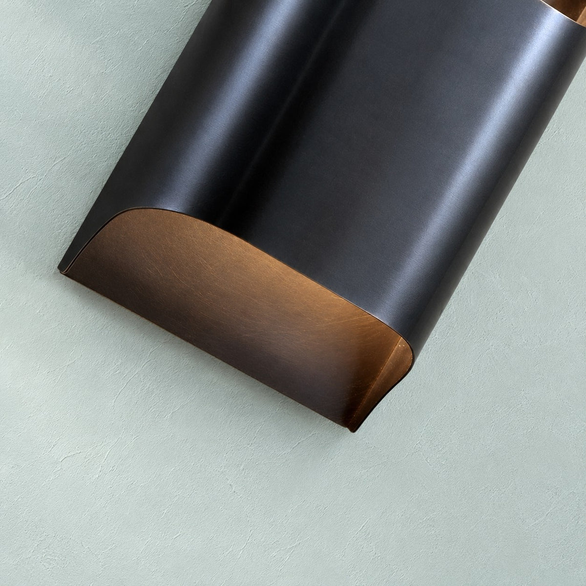 Brass Wall Sconce, Sculpted Design