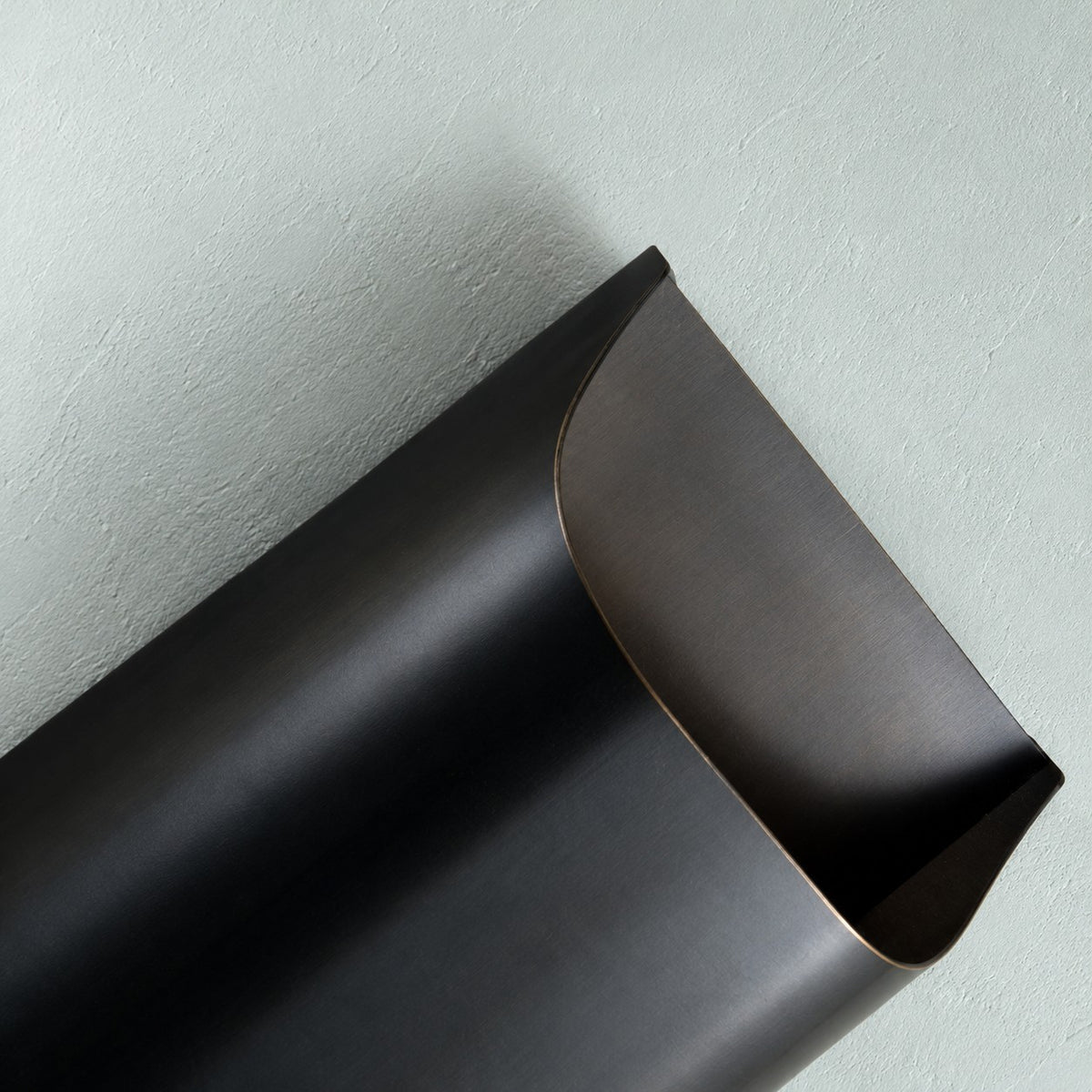 Brass Wall Sconce, Sculpted Design