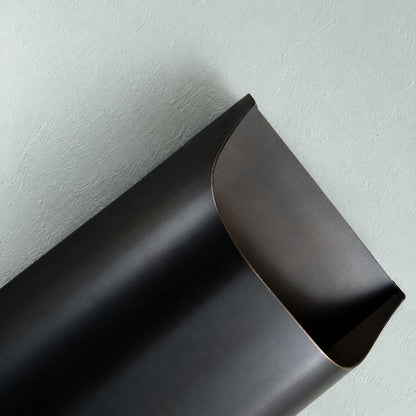 Brass Wall Sconce, Sculpted Design