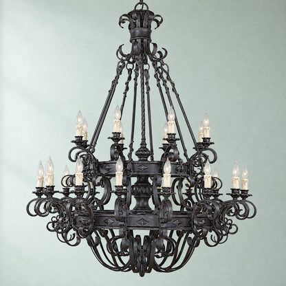 Torvenne Vintage Candle Style Iron Chandelier